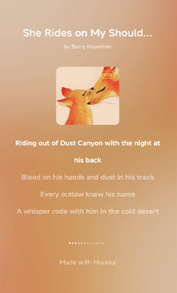 she rides